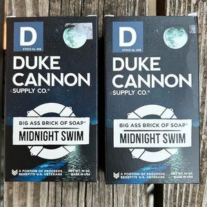 NEW Duke Cannon Supply Co Big Brick of Soap in Midnight Swim Scent, 2 ba…